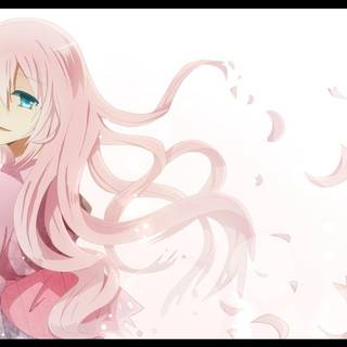 Anime girl light pink hair wallpaper