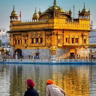 Hd Golden Temple iPhone wallpaper
