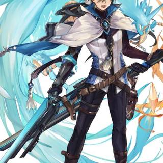 Anime boys with sword wallpaper