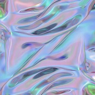 Abstract iridescent liquid wallpaper