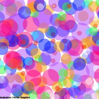 Colorful iridescent bubbles wallpaper