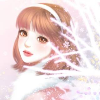 Korean girls realistic anime wallpaper