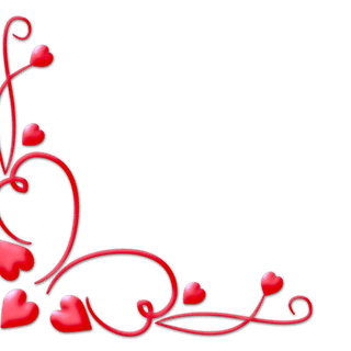 Valentine's Day borders wallpaper