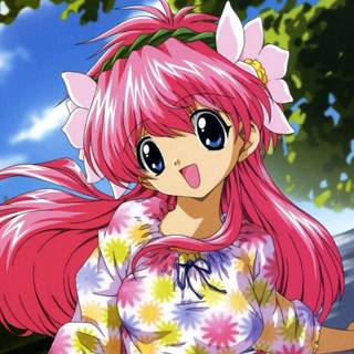 Anime cute girl cartoon wallpaper