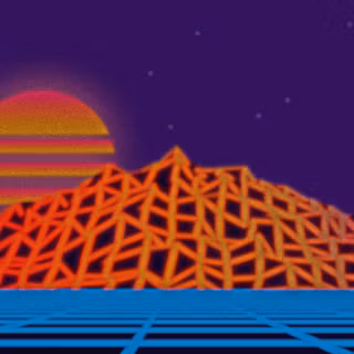 Retro neon wallpaper