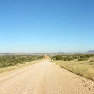 Desert road landscape wallpaper