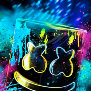 Marshmello mask phone wallpaper