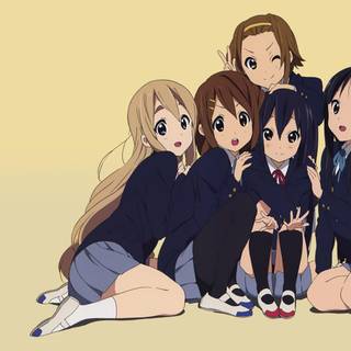School group anime DP wallpaper