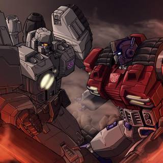 Optimus Prime Vs Megatron wallpaper