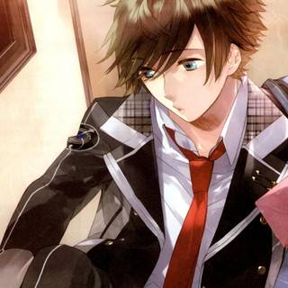 Anime student boy wallpaper