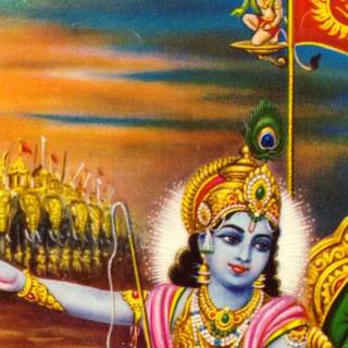 Krishna Geeta iPhone wallpaper