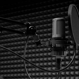 Desktop music production studio wallpaper