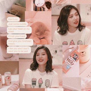 Aesthetic Joy Red Velvet wallpaper