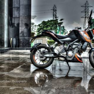 KTM Duke 200 photography wallpaper
