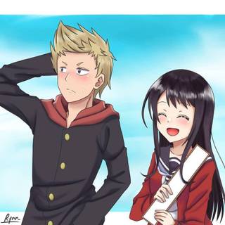 Nanako X Eiji De Senryuu Shoujo anime wallpaper