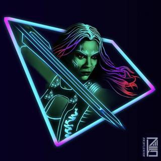 Neon Marvel wallpaper