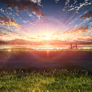 Beautiful sky anime wallpaper