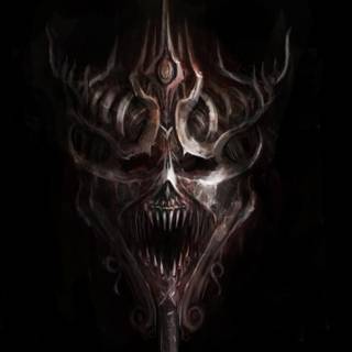 Evil skull desktop wallpaper