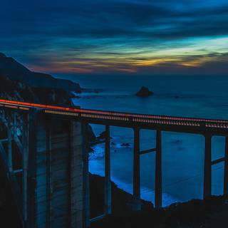 Coastal Highway night wallpaper