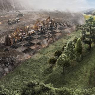 Surreal landscape wallpaper