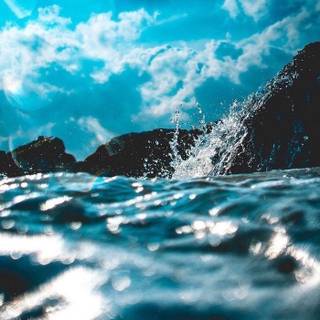 Aesthetic wave wallpaper