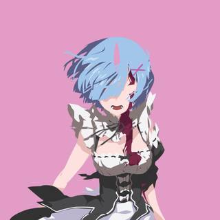 Glitch anime HD wallpaper