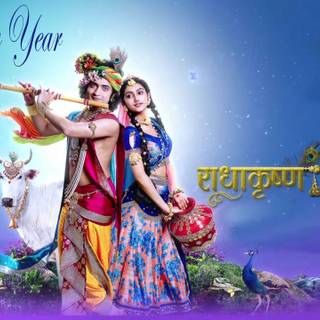 Radha Krishna Cartoon wallpaper