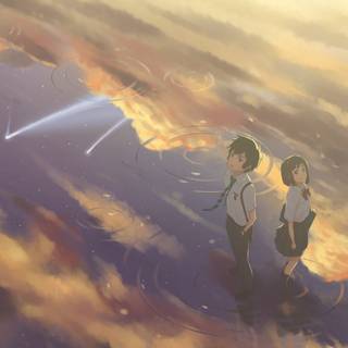 Anime Mitsuha Miyamizu 4k wallpaper