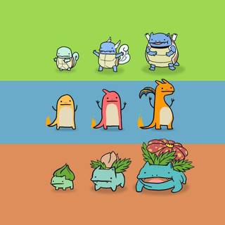 Minimal Pokémon wallpaper