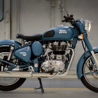 Blue Royal Enfield wallpaper