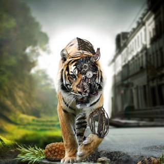 Oled tiger wallpaper