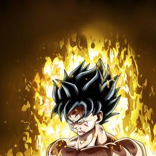 Ultra Instinct Goku iPhone wallpaper