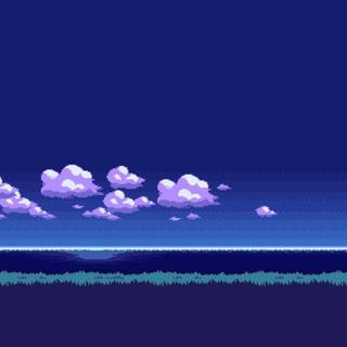 Aesthetic pixel wallpaper