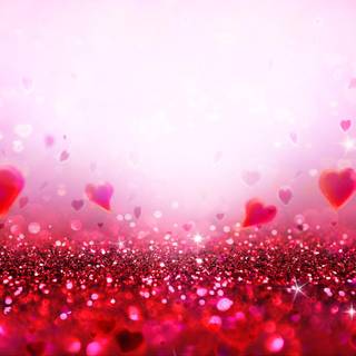Glitter Valentine's Day wallpaper