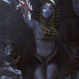 Egyptian cat iPhone wallpaper