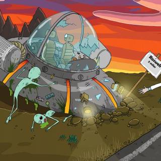 Rick and Morty desktop 4k wallpaper