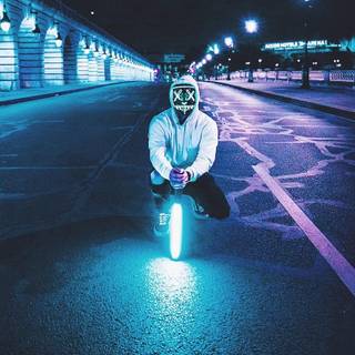 Light mask wallpaper