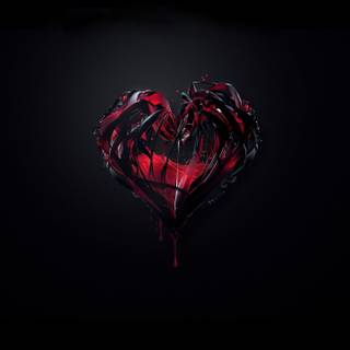 Valentines Day black wallpaper