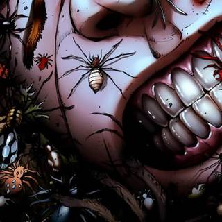 Anime female scary wallpaper