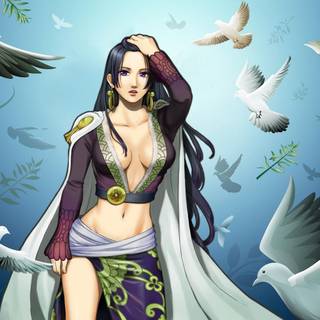 Boa Hancock anime 4k wallpaper