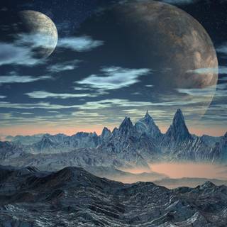 Fantasy moon wallpaper