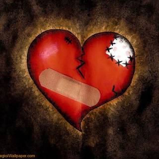 Sad hearts wallpaper