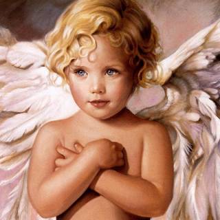 Valentine baby angels wallpaper