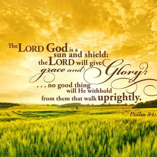 7 God Words on Cross desktop wallpaper