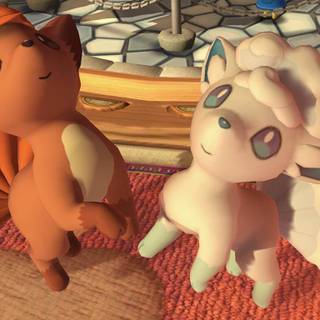 Alolan Vulpix desktop wallpaper