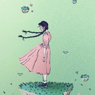 Frosty perch wallpaper