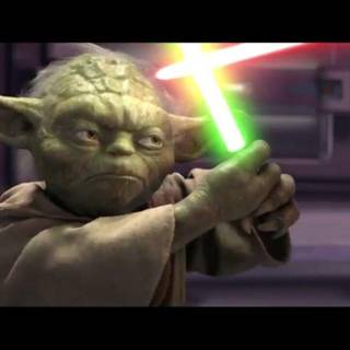 Yoda Vs Darth Sidious wallpaper