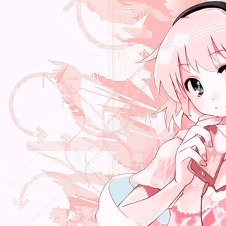 Pink anime desktop wallpaper