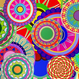 Floral design wallpaper