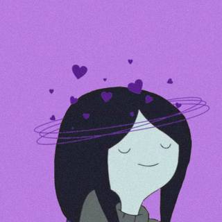 Marceline and Princess Bubblegum kissing wallpaper